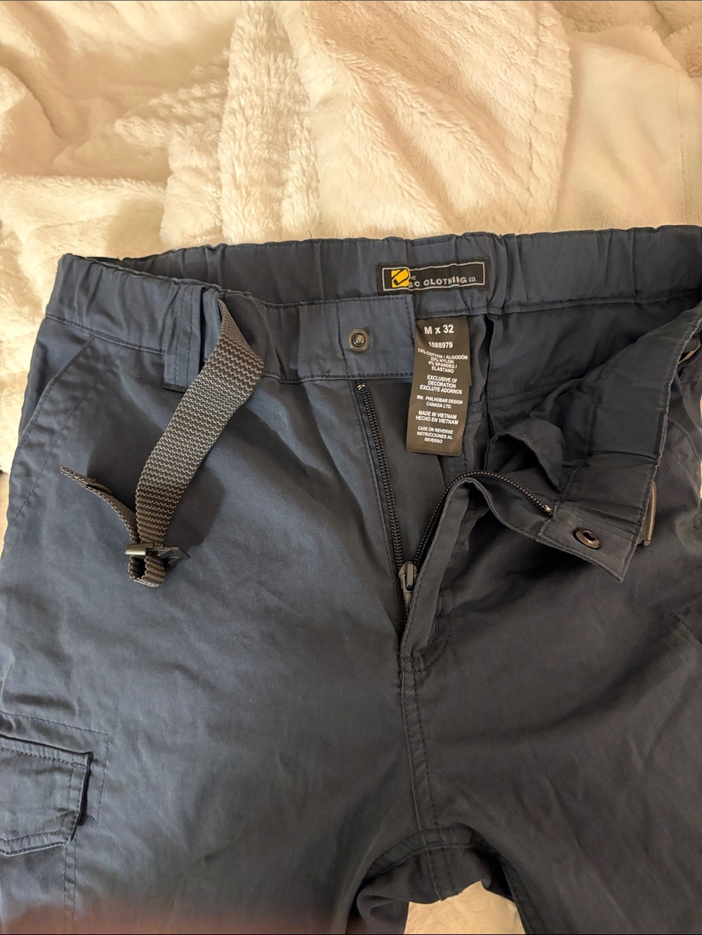The BC clothing Co Outdoor Cargo hiking Pants with Built-In belt